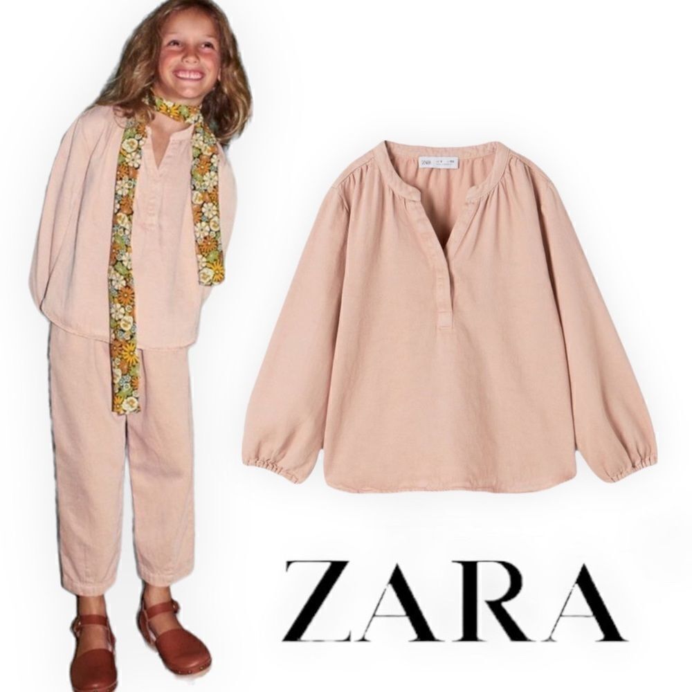ZARA Kids | Pale Pink | FLOWY BLOUSE